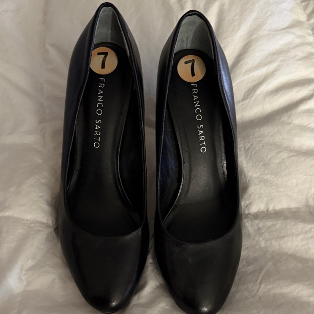 Franco Sarto Classic Black Heels